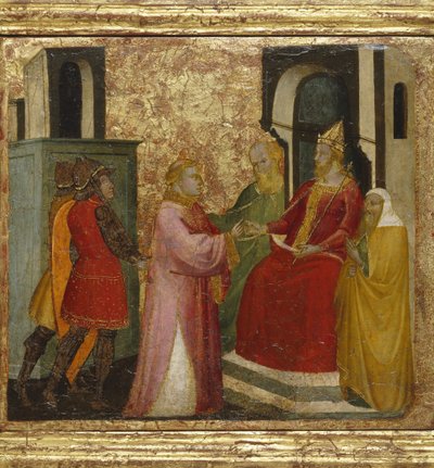 Der heilige Laurentius vor dem Präfekten Valerianus von Lorenzo di Niccolò